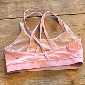 lululemon athletica Light Pink Strappy Sports Bra